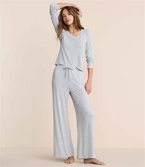 Lou & Grey Heathered Softened Modal Pajama Set