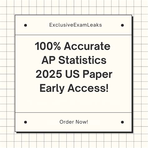 AP Statistics 2025 US MCQ & FRQ Leaks – Exclusive Exam Leaks