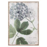 Queen Anne Lace Flower Spackled Burlap Canvas Wall Art, 16x24 | At Home