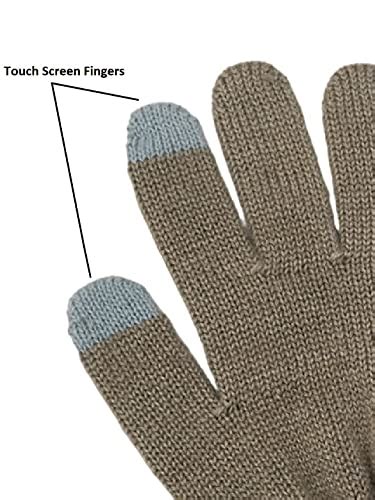 Buy Gajraj Women Touchscreen Finger Woolen Gloves (Beige) at Amazon.in