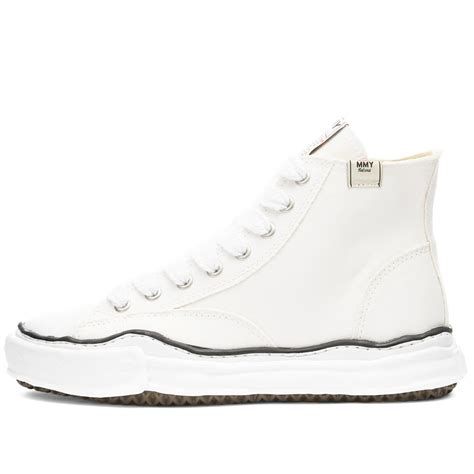 Maison MIHARA YASUHIRO Peterson High Original Sole Canvas Sneaker White ...