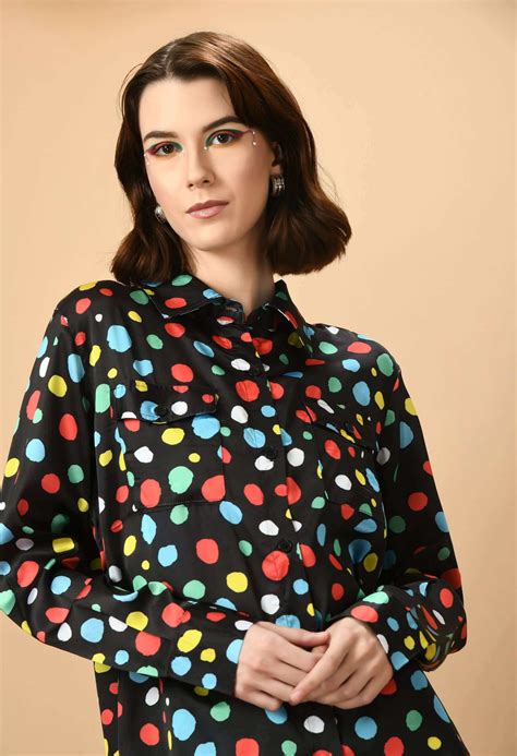 Multicolor Polka Dots Co-ord Set By Offmint