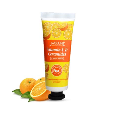 Jaquline USA Vit-C & Ceramides Foot Cream-Provides Intensive ...