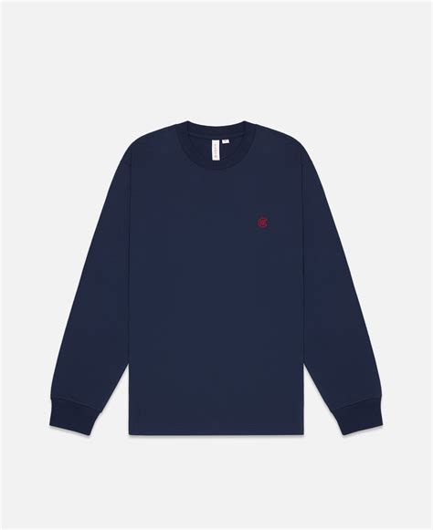 Small Logo L/S T-Shirt (Navy) – JUICESTORE