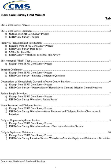 ESRD Core Survey Interview Worksheet 的图像结果