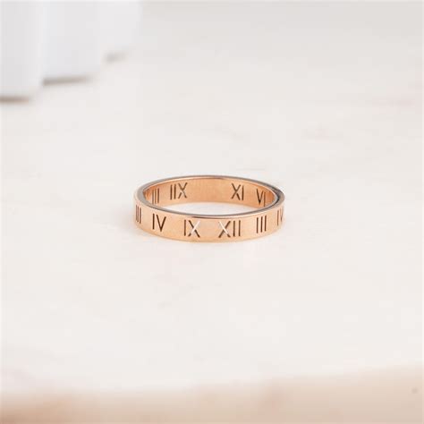 Chronos Roman Rose Gold Ring – PALMONAS