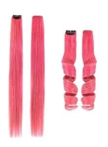 Baal Synthetic Hair Streak Extension Highlighted for Girls And Women ...