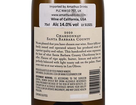 Fess Parker Santa Barbara Chardonnay 2020