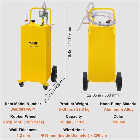 VEVOR 30 Gallon Fuel Caddy, Gas Storage Tank & 4 India | Ubuy