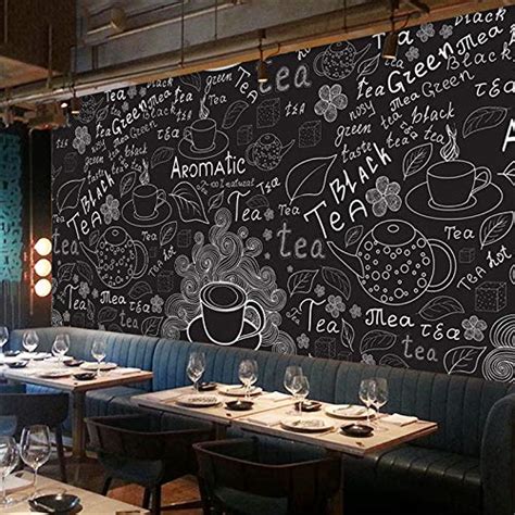 Avikalp Exclusive AWZ0117 3D Black and White Coffee Shop Restaurant HD ...