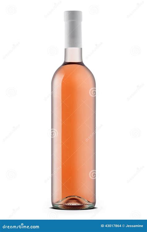 Rose wine bottle stock photo. Image of bottle, full, shine - 43017864
