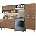 Madesa Full Modular Kitchen Complete Set with Cabinets Ample Storage ...