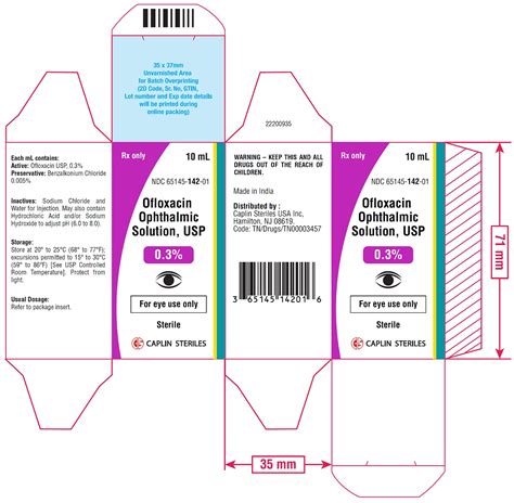 Ofloxacin Ophthalmic Solution USP, 0.3% sterile