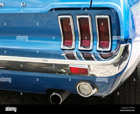 Tail light of Ford Mustang, close up Stock Photo - Alamy