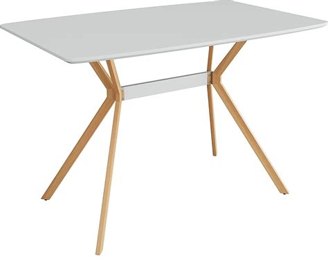 Buy White Rectangle Dining Table Modern Dining Table Leisure Coffee ...