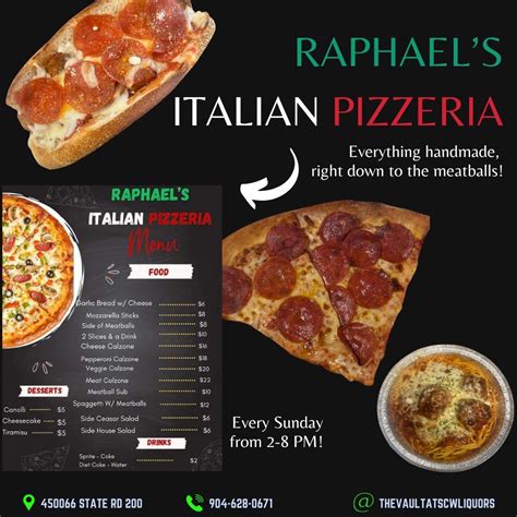 Raphaels Italian Pizzeria! at 450066 State Road 200, Callahan, FL ...