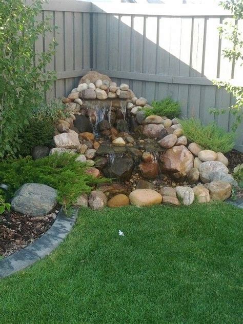 Small backyard waterfall 28 | Fountains backyard, Waterfalls backyard ...