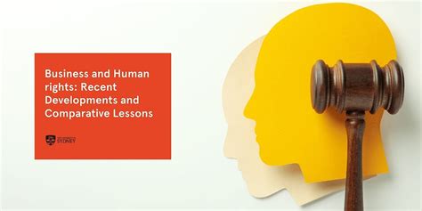 Business and Human rights: Recent Developments and Comparative Lessons ...