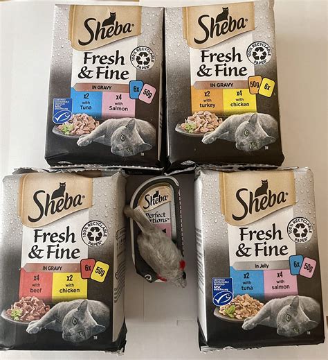 Buy Variety SHEBA Fresh & Fine Wet Cat Food Mixed Pack (30pc x 50g)Beef ...