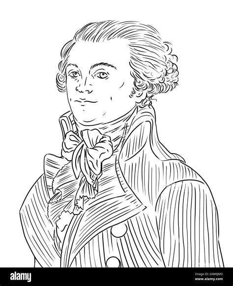 Portrait of Robespierre, famous french revolutionary man Stock Photo ...