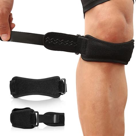 AGPTEK Patella Tendon Knee Strap 2 Pack, Patella Knee Support Brace Knee Pain Relief Band for ...