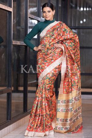 Buy Kalamkari Sarees Online at Reasonable Price - Karagiri