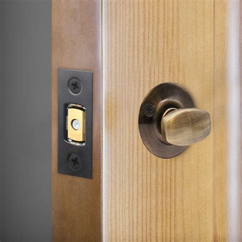 Tubular Bathroom Deadbolt - 101mm Case - 82mm Backset - Matt Black ...