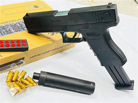 HOME BUY Toy Gun with Soft Bullets, Toy Pistol with Jump Ejecting Mag ...