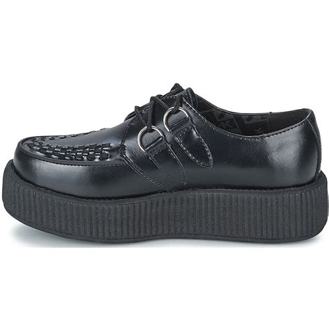 TUK Mondo Hi Black Unisex Leather Platform Creepers Shoes - Top Brand Shoes