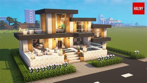 Image result for Halny Minecraft House Tutorial with Pool