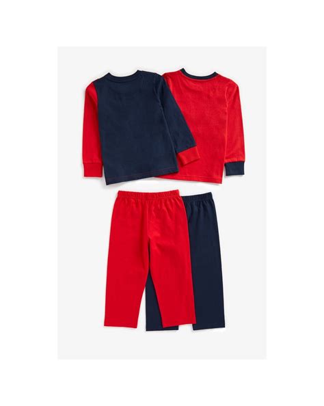 Buy Boys Full Sleeves Pyjama Set Text Print - Pack Of 2 - Multicolor ...