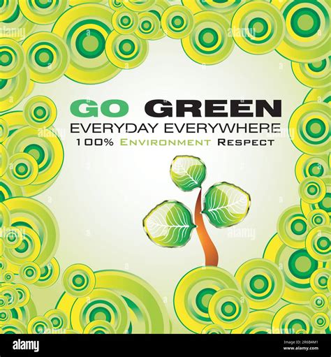 Go green recycle and environment background Stock Vector Image & Art ...