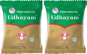 Narasus Udhayam Filter Coffee 200 gms - Pack of 2, Coffee 80% Chicory ...