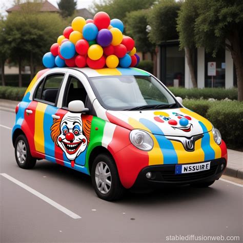 Clown Car with Nsure Branding - Creative Idea | Stable Diffusion Online