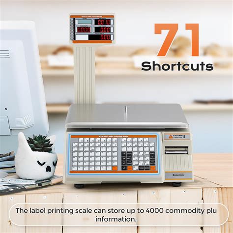 Bonvoisin Label Printing Scale 66lbs Capacity Price India | Ubuy