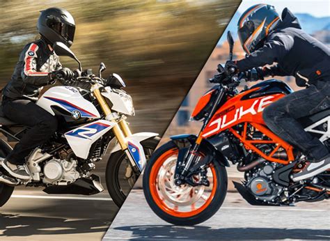 BMW G310 R Vs KTM DUKE 390, Comparison, Shootout, Spec Comparo ...