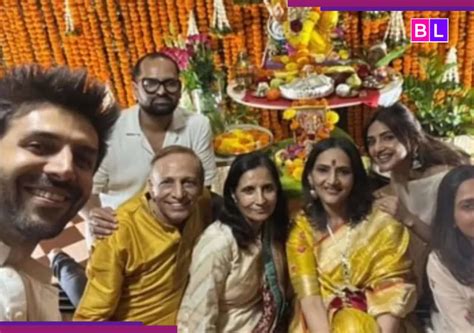 Sreeleela joins Kartik Aaryan's Ganpati celebrations amid dating ...