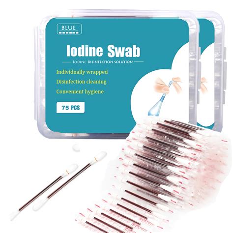 150 Iodine Swabsticks Q Tips Individually Wrapped First Aid Cotton ...