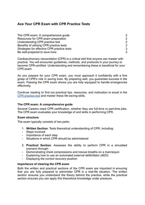 PPT - Ace Your CPR Exam with CPR Practice Tests_.docx PowerPoint ...