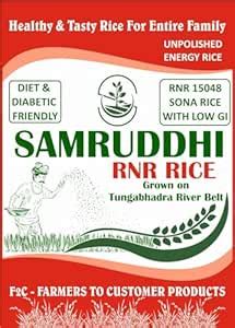 SAMRUDDHI RNR RICE - 5KG | Healthier Rice for Entire Family | Diet ...