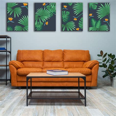 Nature Botanical Leaf Artwork Set Of 4 – Myindianthings