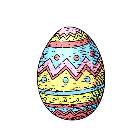 easter egg sketch hand drawn vector 17419517 Vector Art at Vecteezy