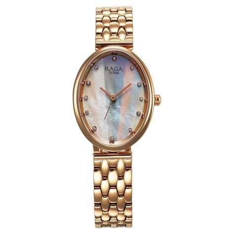 Buy Online Titan Raga Memoirs Quartz Analog Mother Of Pearl Dial Rose ...