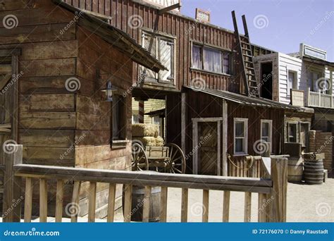 Old Western Town Movie Studio Buildings Stock Photo - Image of building ...