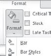 Image result for MS Project Format Bar Styles