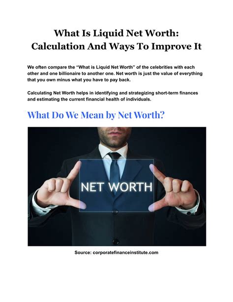 PPT - What Is Liquid Net Worth Calculation And Ways To Improve It ...