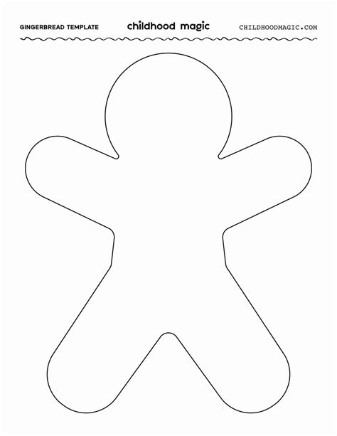 gingerbread man template, free printable gingerbread templates - EJQQ