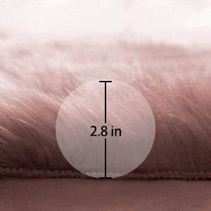 Buy CottonFry Faux Sheepskin Fur Area Rugs Round Fur Throw Rug Floor ...