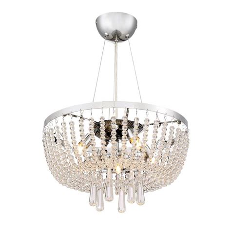 Quoizel Chateau 5-Light Polished Chrome Modern/Contemporary Clear Glass ...