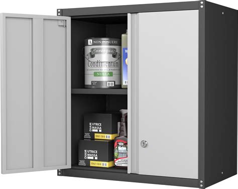 STEELIST Garage Storage Cabinet, Wall Mounted Garage Cabinets with ...
